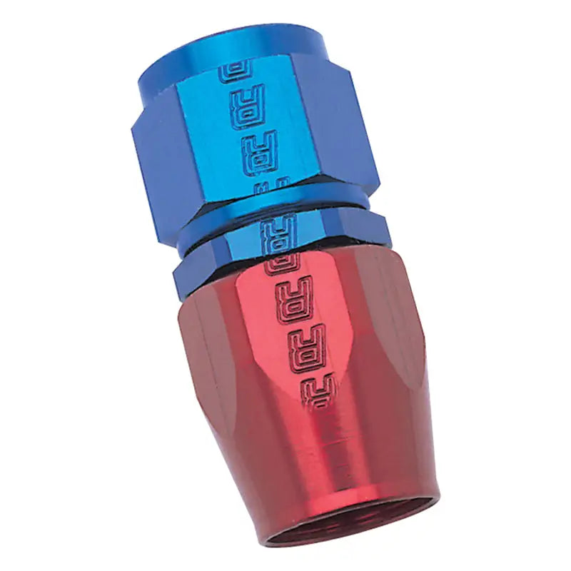 Russell Performance -6 AN Red/Blue Straight Full Flow Hose End - 610020