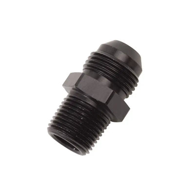 Russell Performance -8 AN to 3/8in NPT Straight Flare to Pipe (Black) - 660483