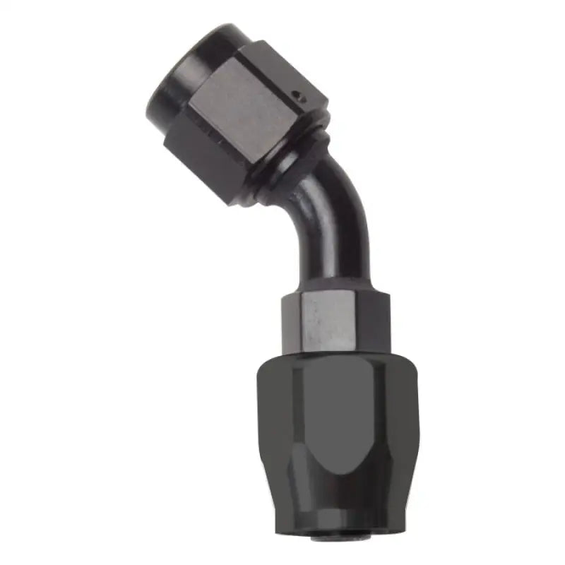 Russell Performance -8 AN Black 45 Degree Full Flow Hose End - 610105