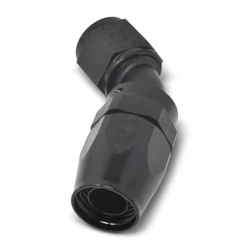 Russell Performance -8 AN Black 45 Degree Full Flow Hose End - 610105