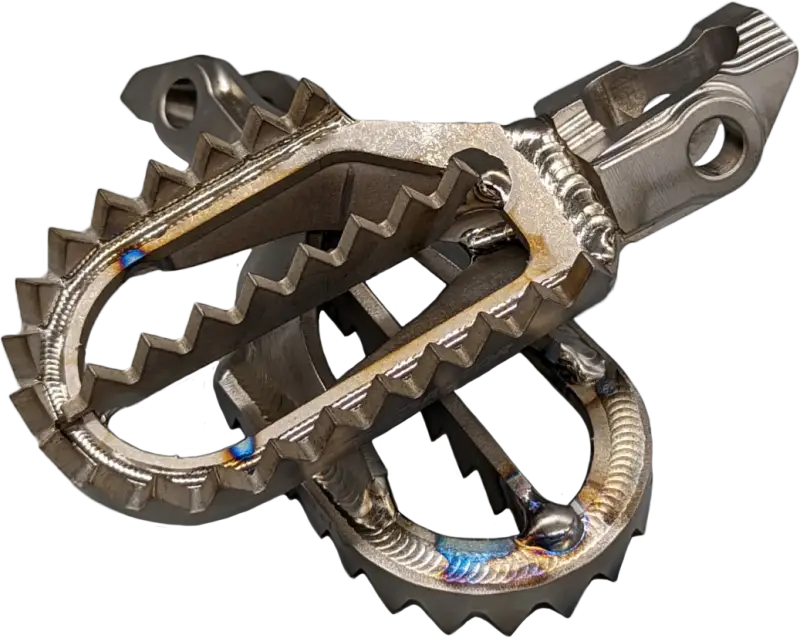 RX023 5MM BACK Titanium Foot Pegs 5mm Back From Stock 