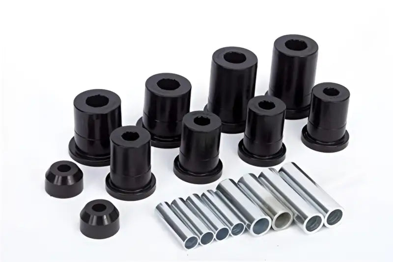 Black rubber bushings and silver sleeves for Daystar HCR Duner Series R052002PBB