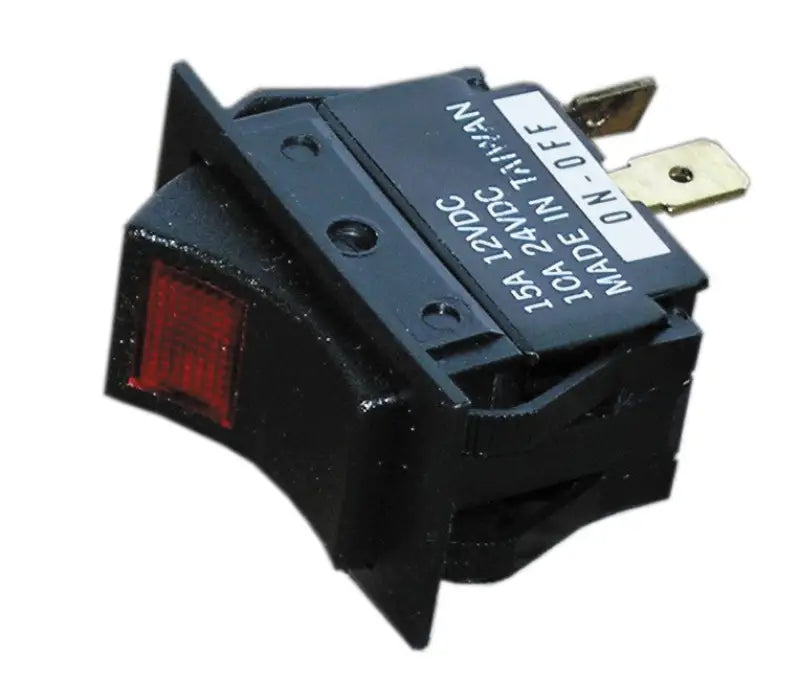 S-8048C Whitecap Black Rocker Switch (Mom. On/Off/On) by Whitecap, high-quality construction, black finish, ergonomic design, versatile for marine, automotive, and industrial use.