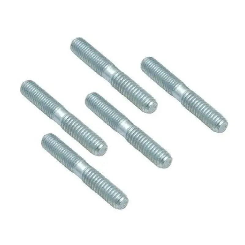 Five metal double-ended exhaust port studs for S&S Cycle motorcycles