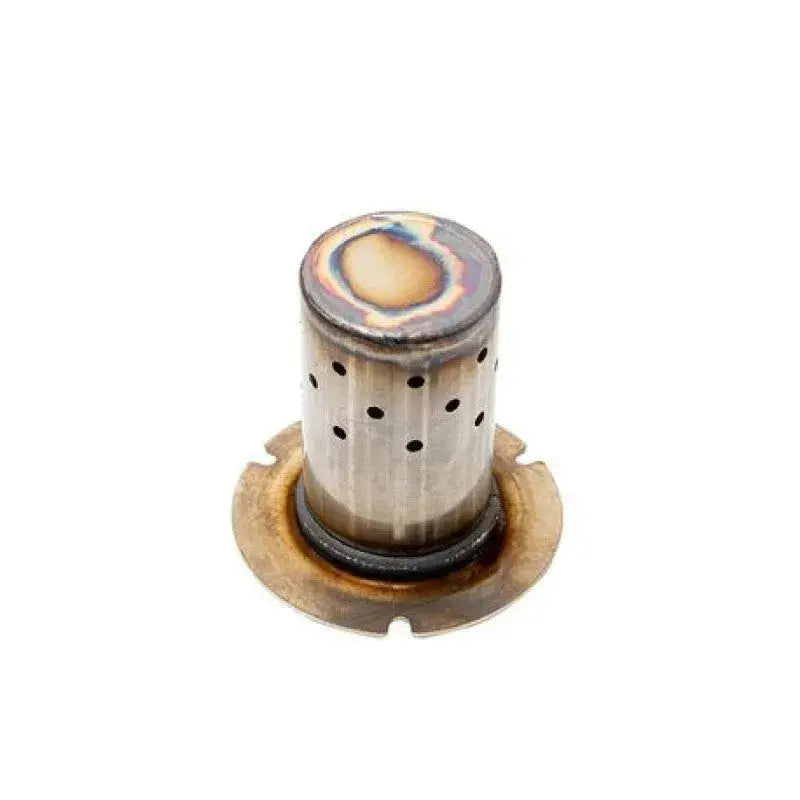 Cylindrical metal muffler insert with perforated sides for Power Tune XTO muffler upgrade