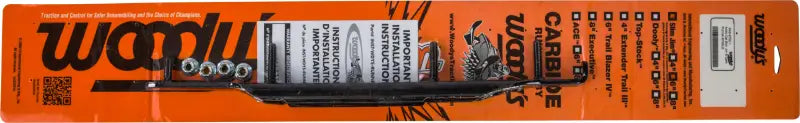 Orange and black Slim Jim Dooly 6 inch Carbide wood-cutting tools package