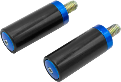 SANTORO FABWORX SF70004E Crash Bar Replacement Sliders in Chacho Blue for FLH/FLT Models - SANTORO FABWORX