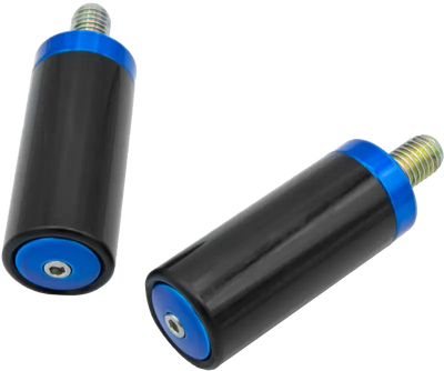 SANTORO FABWORX SF70004E Crash Bar Replacement Sliders in Chacho Blue for FLH/FLT Models - SANTORO FABWORX