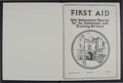 Vintage first aid journal on SC-14 Rsi Gripper Seat Cover with white stitching