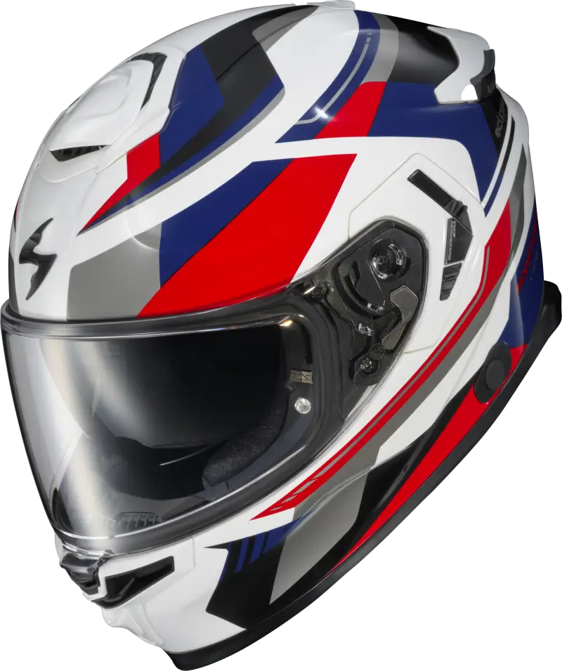 Exo Eclipse Full Face Helmet Lunar White/Red/Blue 2x - SCORPION EXO