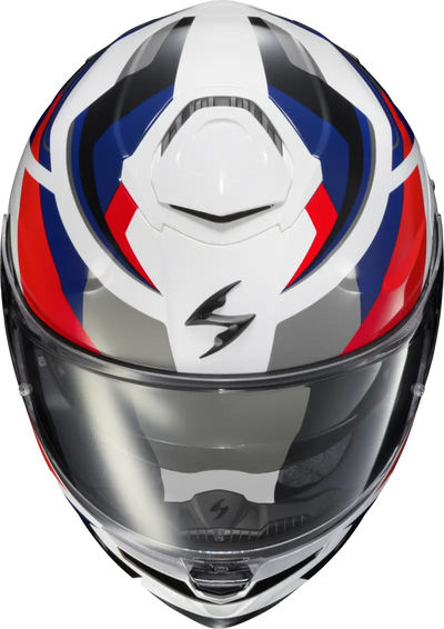 Exo Eclipse Full Face Helmet Lunar White/Red/Blue 2x - SCORPION EXO