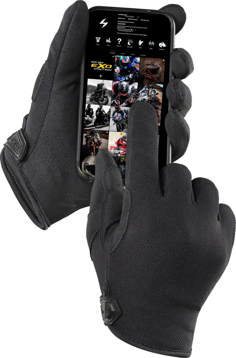 Moto Flex Gloves Black Sm - SCORPION EXO