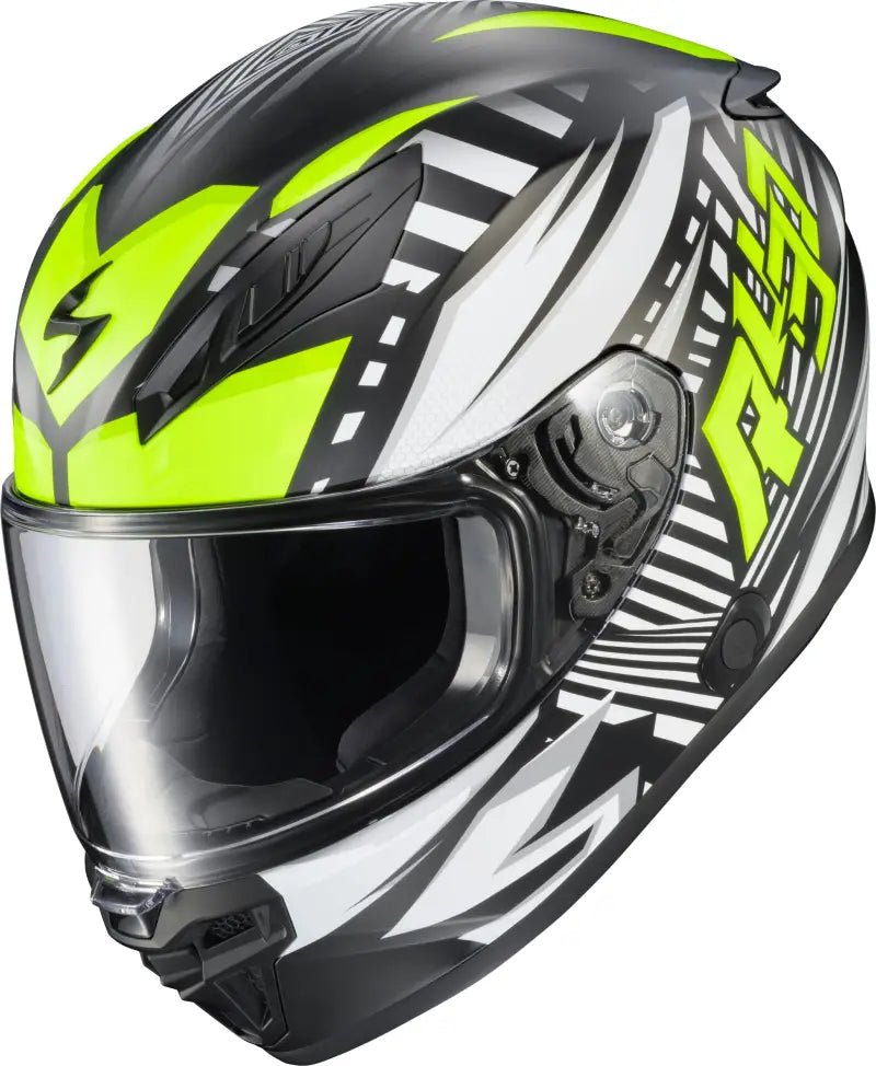 Exo R430 Full Face Helmet Head Trip Hi Viz Lg - SCORPION EXO