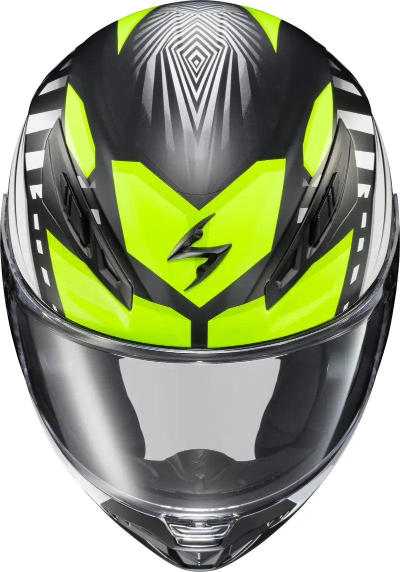 Exo R430 Full Face Helmet Head Trip Hi Viz Lg - SCORPION EXO