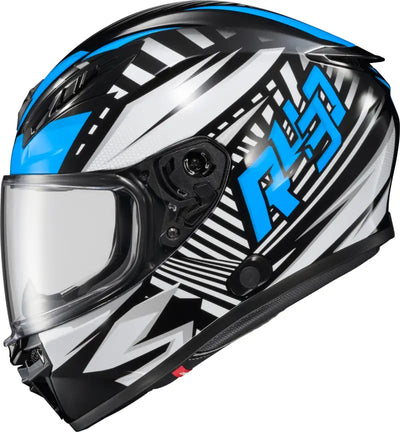 Exo R430 Full Face Helmet Head Trip Light Blue Sm - SCORPION EXO