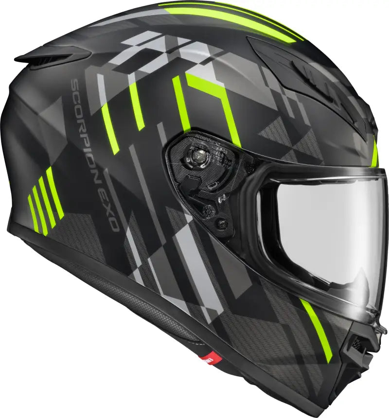 Exo R430 Full Face Helmet Paradox Hi Viz Lg - SCORPION EXO