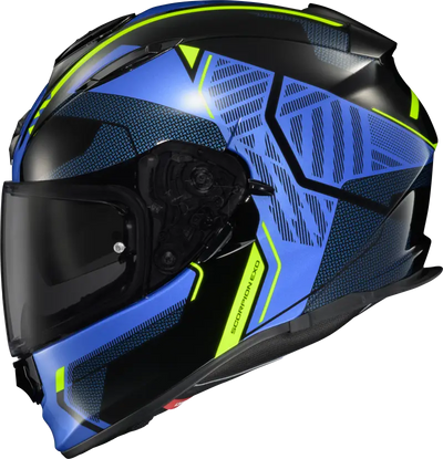 Ryzer Full Face Helmet Switch Blue/Hi Viz Lg - SCORPION EXO