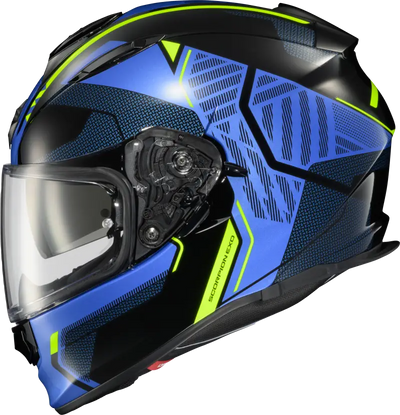 Ryzer Full Face Helmet Switch Blue/Hi Viz Md - SCORPION EXO