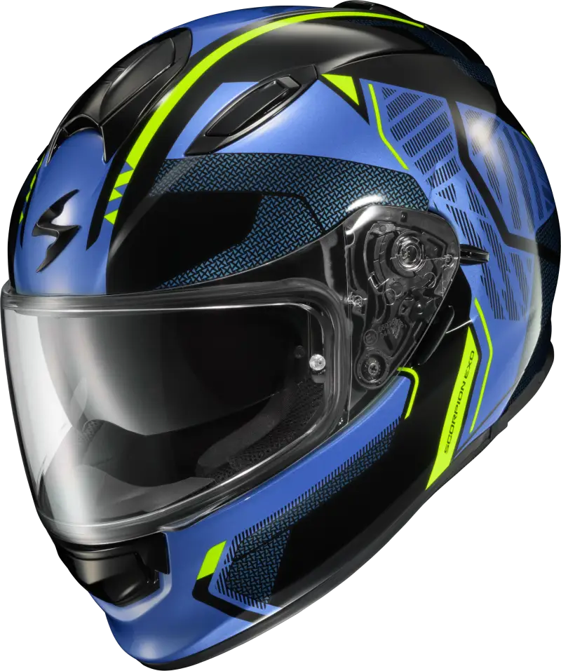 Ryzer Full Face Helmet Switch Blue/Hi Viz Xl - SCORPION EXO