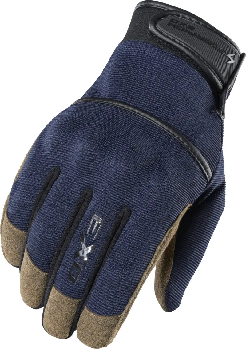 Stealth Grip Gloves Dark Blue Lg - SCORPION EXO