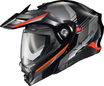 Exo At960 Modular Helmet Monk Black/Red 3x - SCORPION EXO