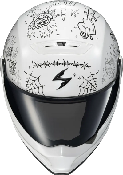 Covert Fx Full Face Helmet The Litas 2 White 2x - SCORPION EXO