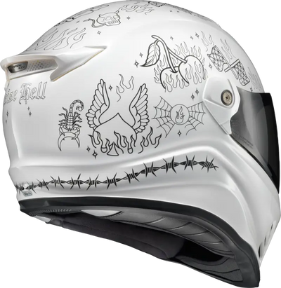 Covert Fx Full Face Helmet The Litas 2 White 2x - SCORPION EXO