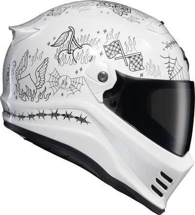 Covert Fx Full Face Helmet The Litas 2 White Sm - SCORPION EXO