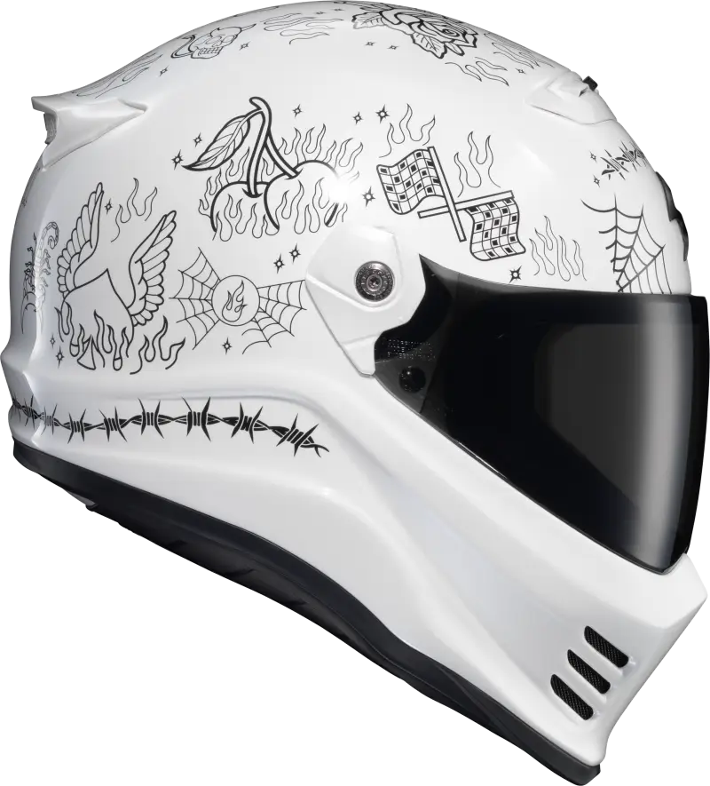 Covert Fx Full Face Helmet The Litas 2 White Sm - SCORPION EXO