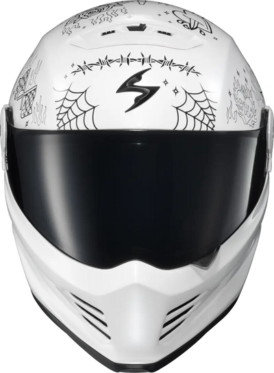 Covert Fx Full Face Helmet The Litas 2 White Lg - SCORPION EXO