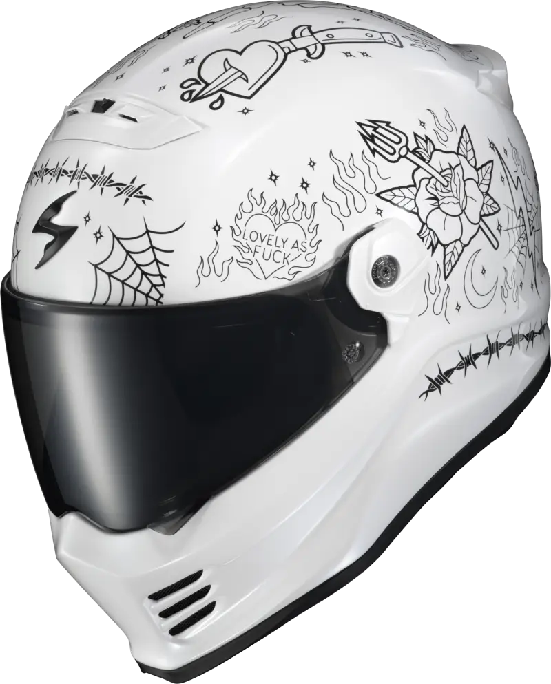 Covert Fx Full Face Helmet The Litas 2 White Xl - SCORPION EXO
