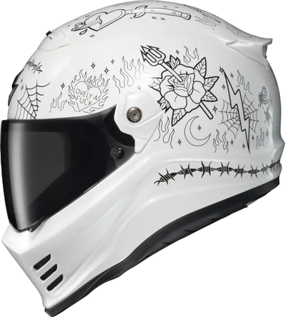 Covert Fx Full Face Helmet The Litas 2 White Xs - SCORPION EXO