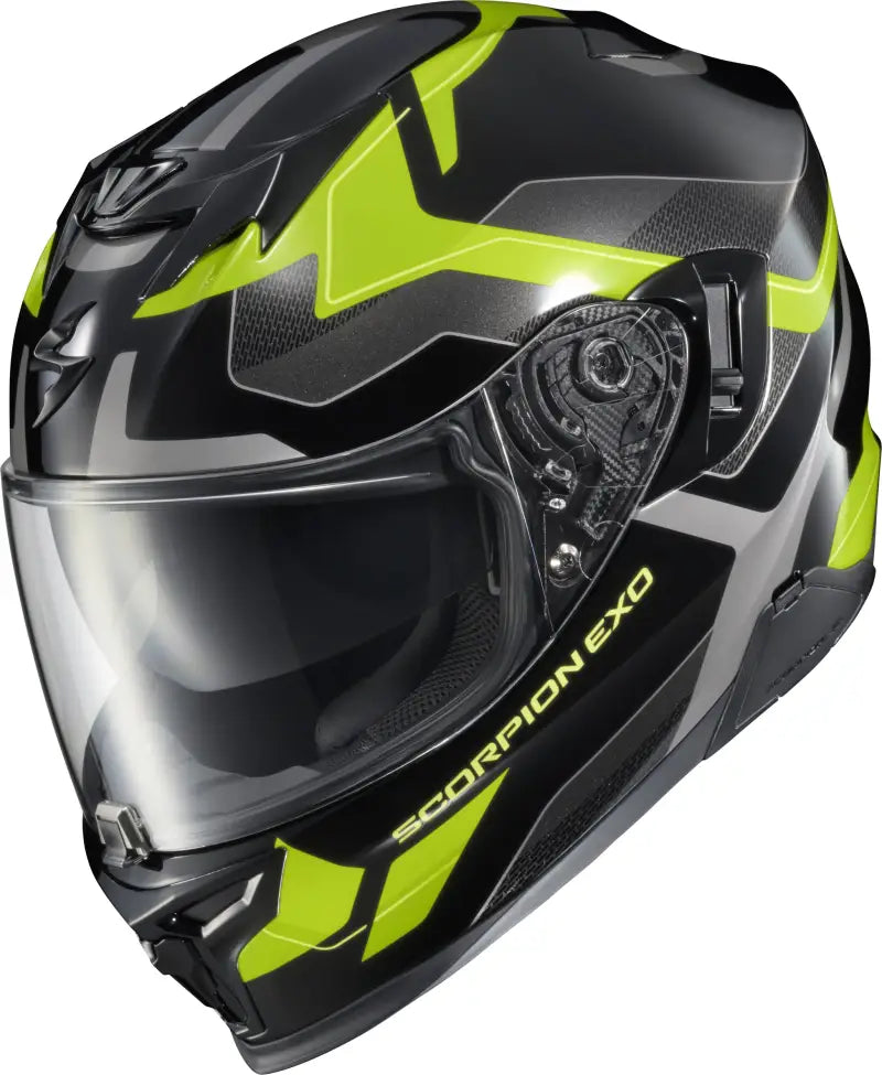 Exo T520 Full Face Helmet Zuse Black/Hi Viz Sm - SCORPION EXO