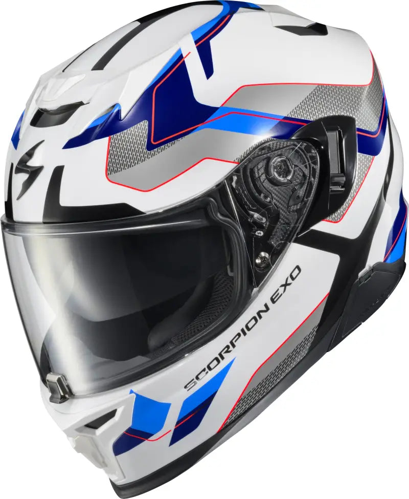 Exo T520 Full Face Helmet Zuse White/Blue Sm - SCORPION EXO