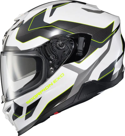Exo T520 Full Face Helmet Zuse White/Hi Viz Md - SCORPION EXO