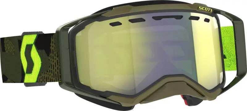 Prospect Snwcrss Goggle Kaki Grn/Neon Ylw Enhcr Chrm