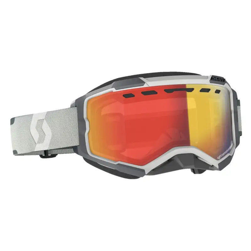 Scott 278604-0011341 Fury Snowcross Goggle Grey Ls Red Chrome Lens - Eyewear