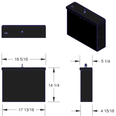 Tuffy Laptop Computer Lockbox W/ Keyed Lock - Tuffy Products
