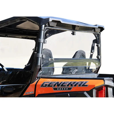 Orange and black Seizmik Hard Rear Dust Panel UC Poly with clear rear windshield