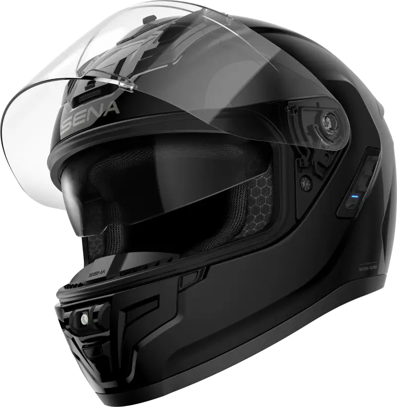 Phantom Ff Mesh Com Helmet Glossy Black Lg - SENA