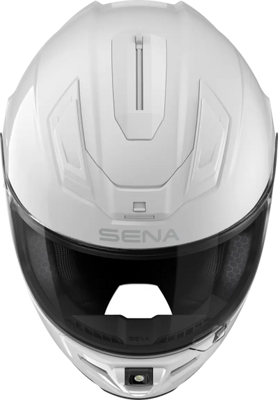 Phantom Ff Mesh Com Helmet Glossy White Lg - SENA