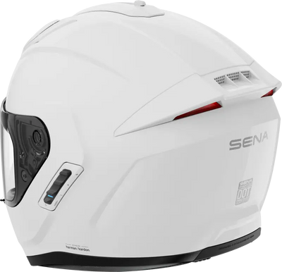 Phantom Ff Mesh Com Helmet Glossy White Lg - SENA