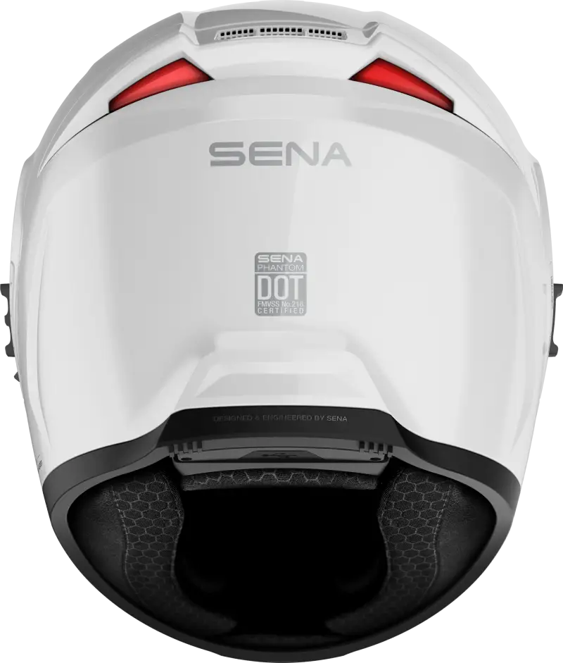 Phantom Ff Mesh Com Helmet Glossy White Md