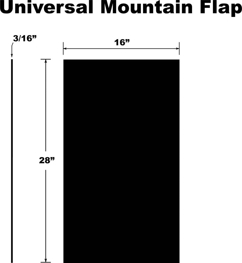 SF-UMFPB Mountain Snowflap Universal Black