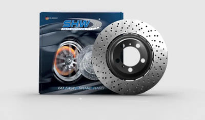 SHW 18-19 Porsche 911 Carrera 4 GTS w/o Ceramics Right Frt Drill-Dimp LW Brake Rotor (9P1615302) - PFR49902