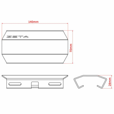 Silencer Heat Guard Silver - ZETA