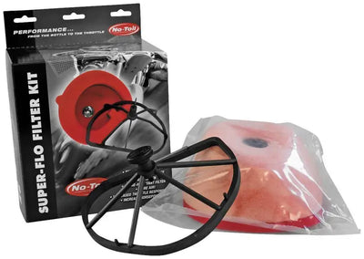 No-Toil Super-Flo Kit with filter cage and high-density polymer filter for Kawasaki