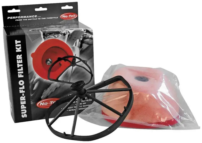 No-Toil Super-Flo Kit with filter cage and high-density polymer filter for Kawasaki