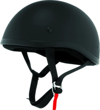 Matte black Skid Lids Original Helmet Flat Black Small for motorcycle riders
