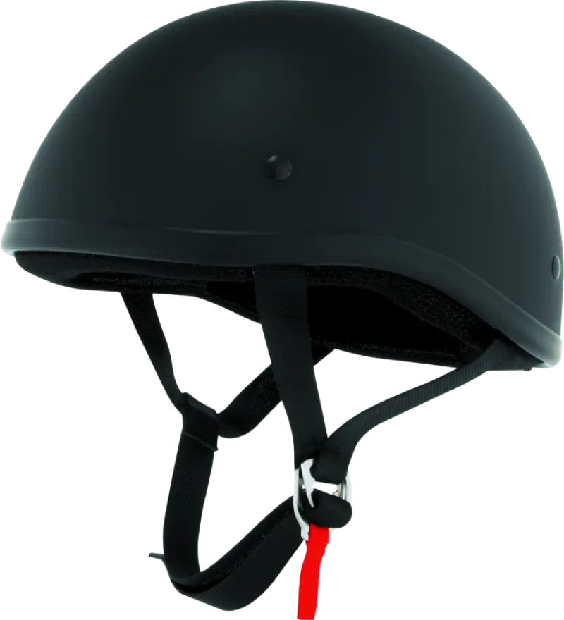 Skid Lids Original Helmet Flat Black XL for motorcycle riding, matte black skid lids